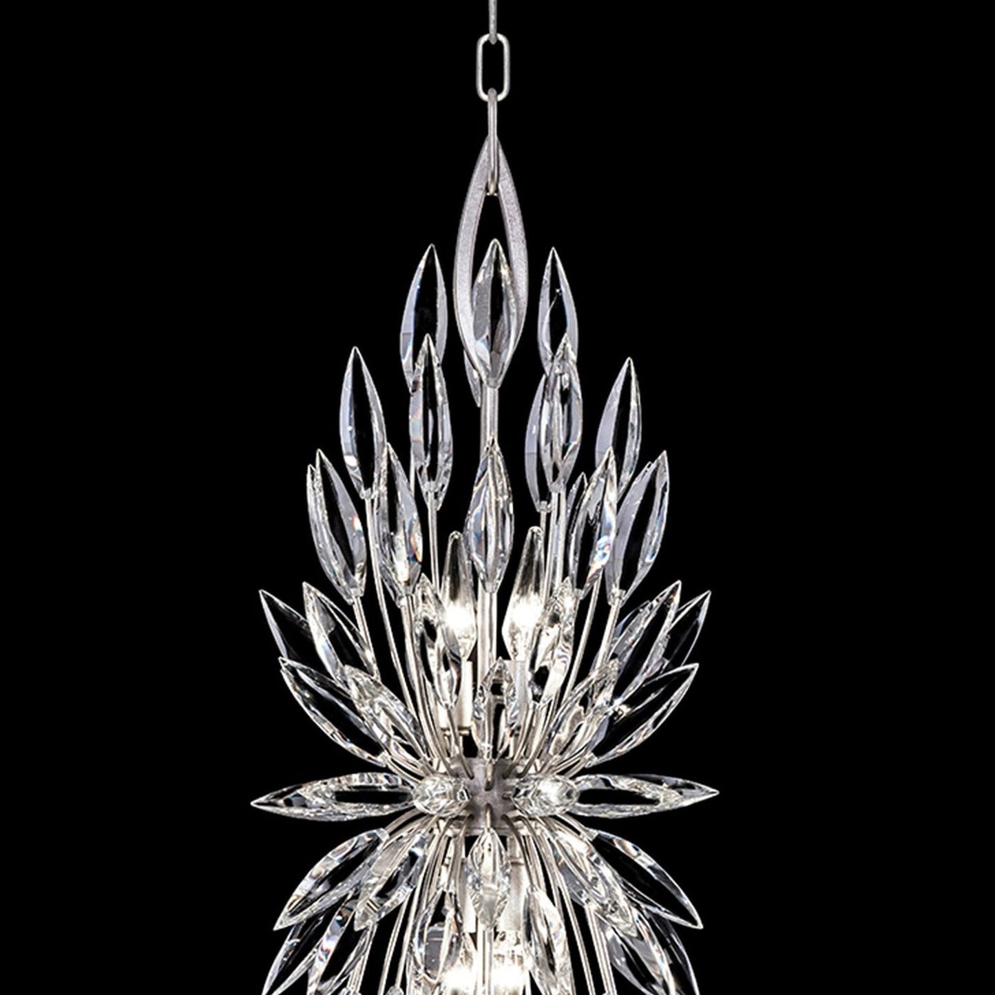 13-Inch Crystal Lily Bud Pendant Light