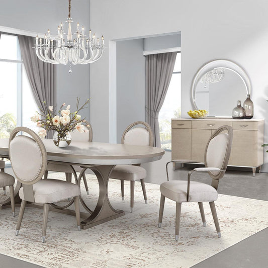 21-Light Opalescent Glass Chrome Chandelier