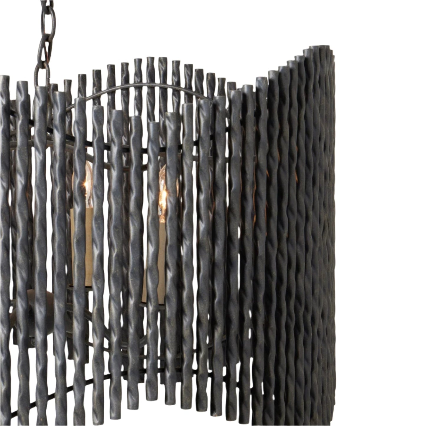 Adjustable Bronze or White Chandelier