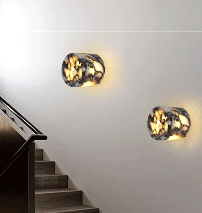 Wabi-Sabi Stone Shade Wall Light