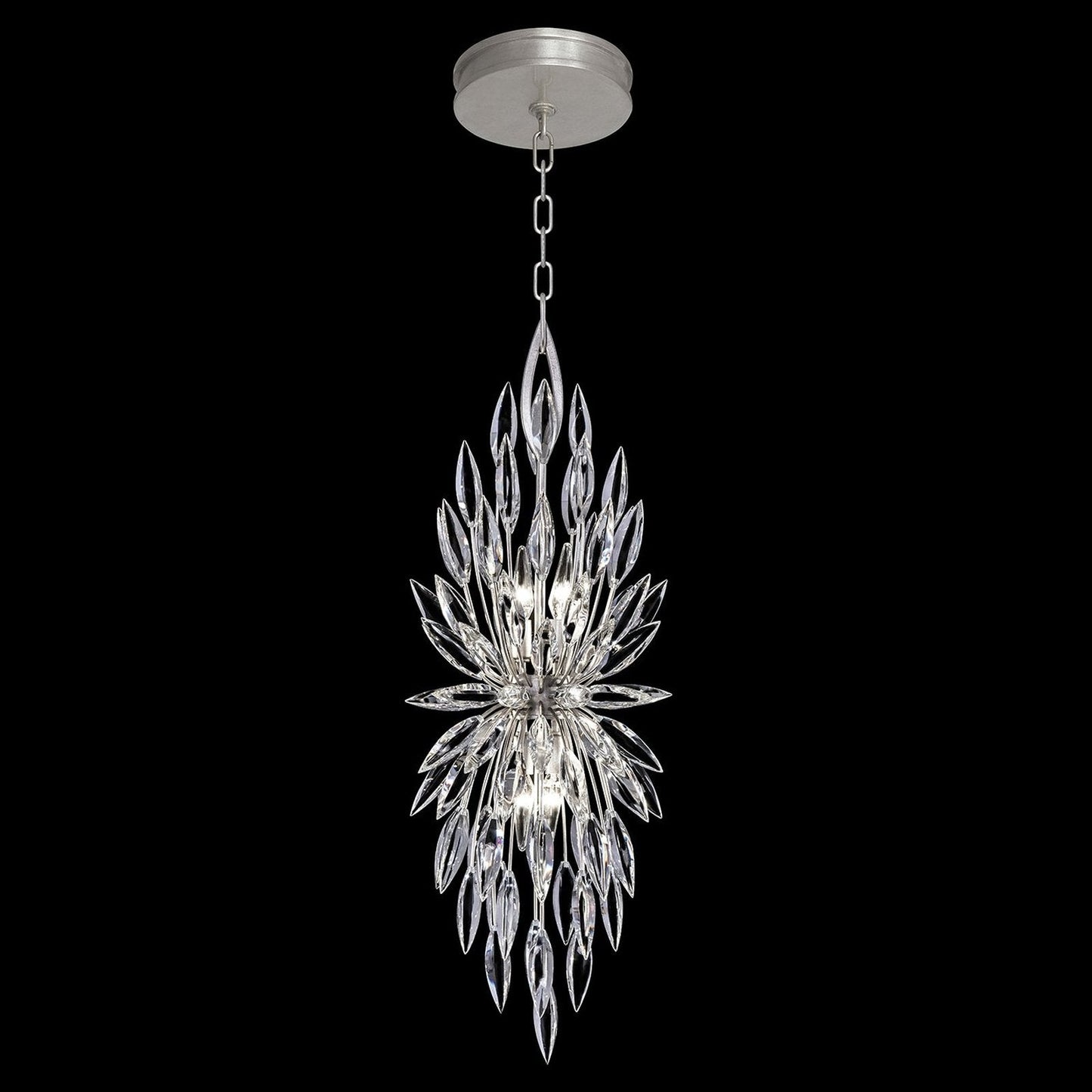13-Inch Crystal Lily Bud Pendant Light