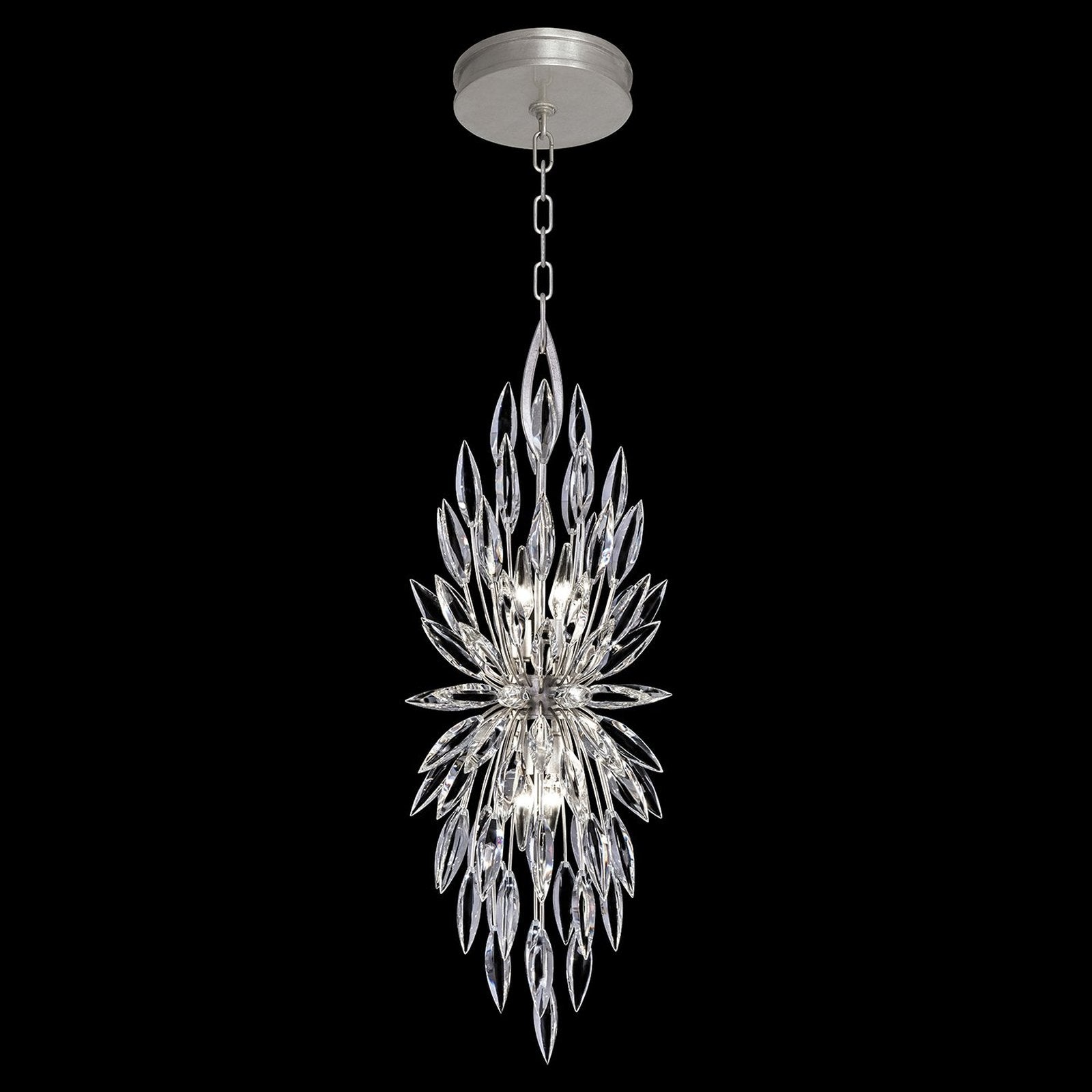 13-Inch Crystal Lily Bud Pendant Light