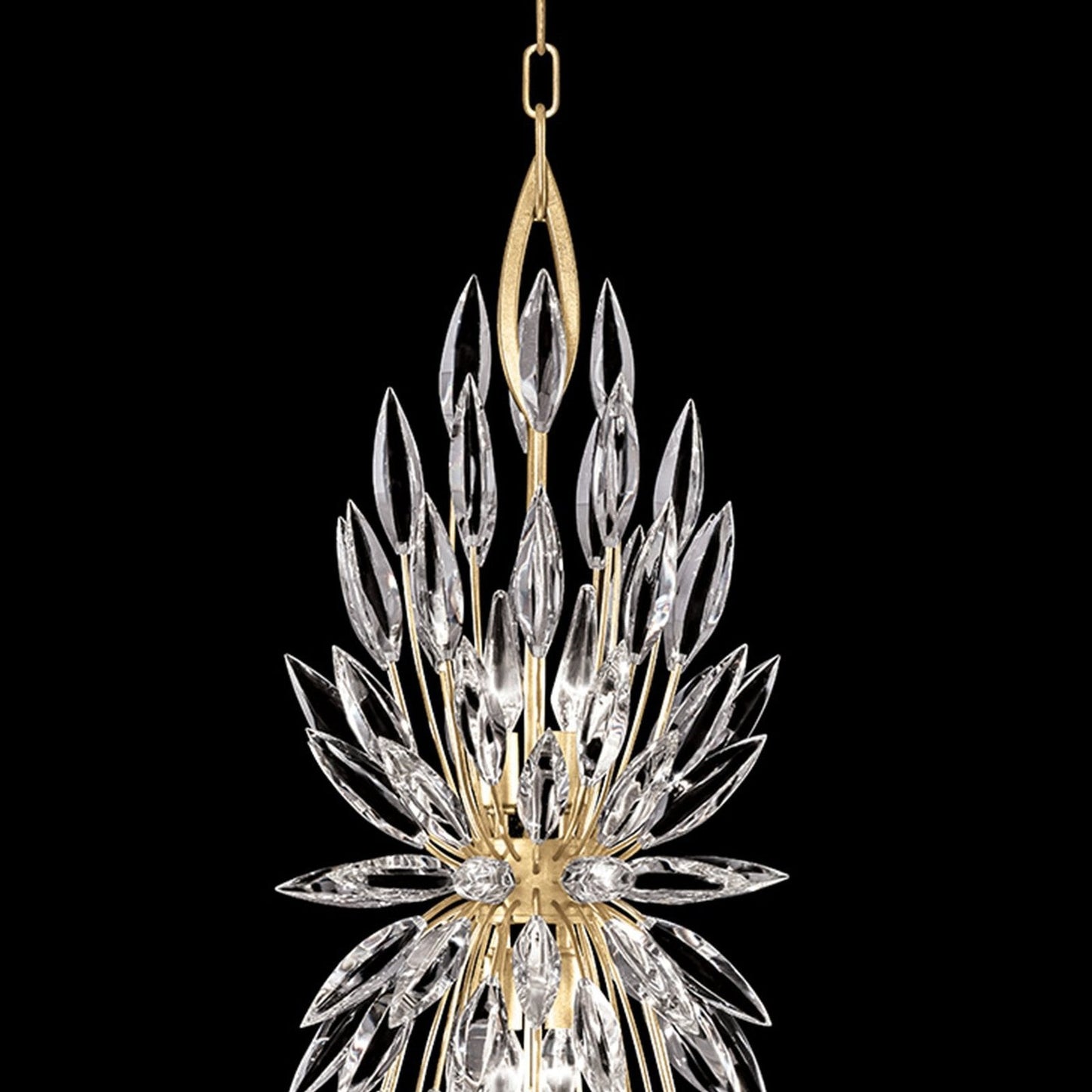 13-Inch Crystal Lily Bud Pendant Light