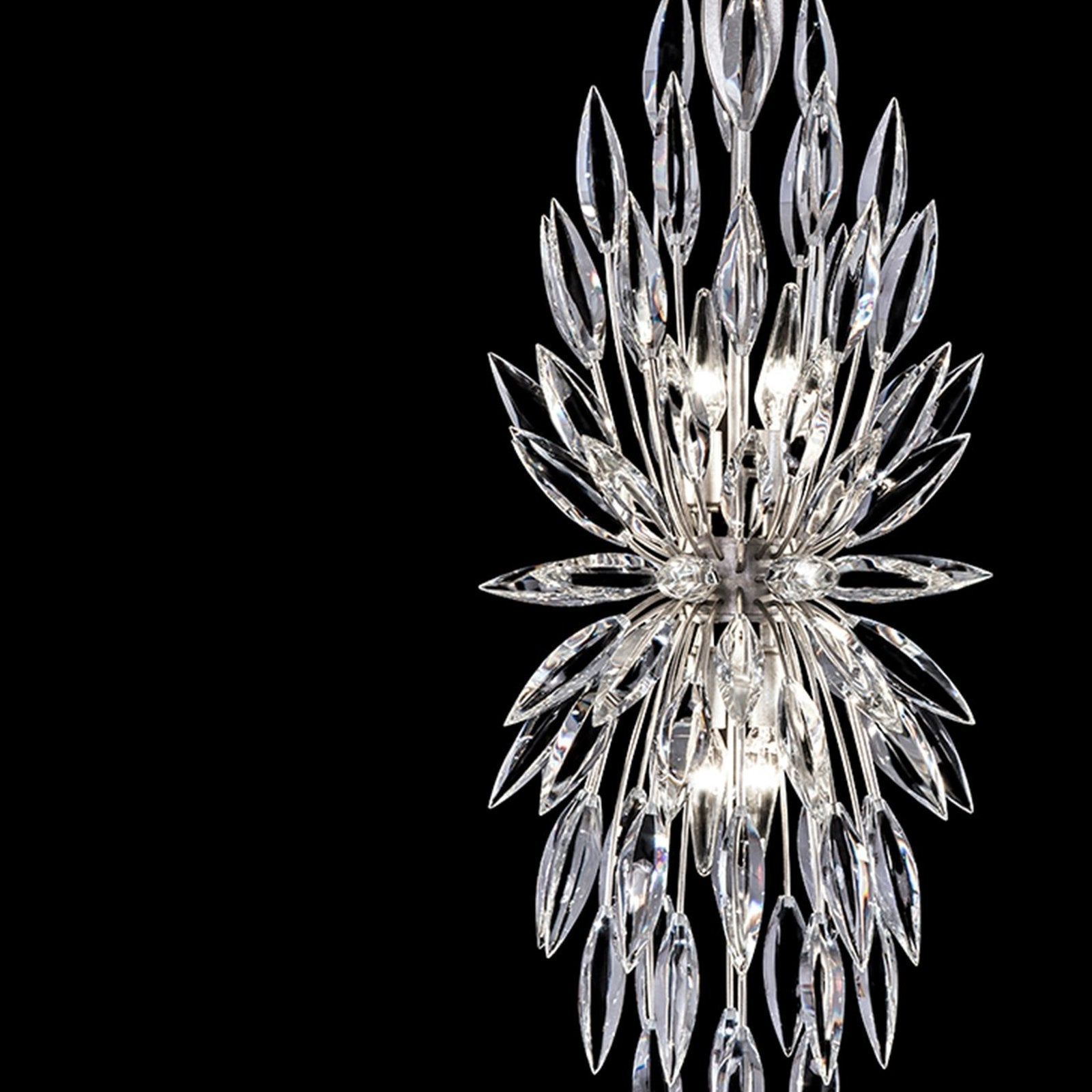 13-Inch Crystal Lily Bud Pendant Light