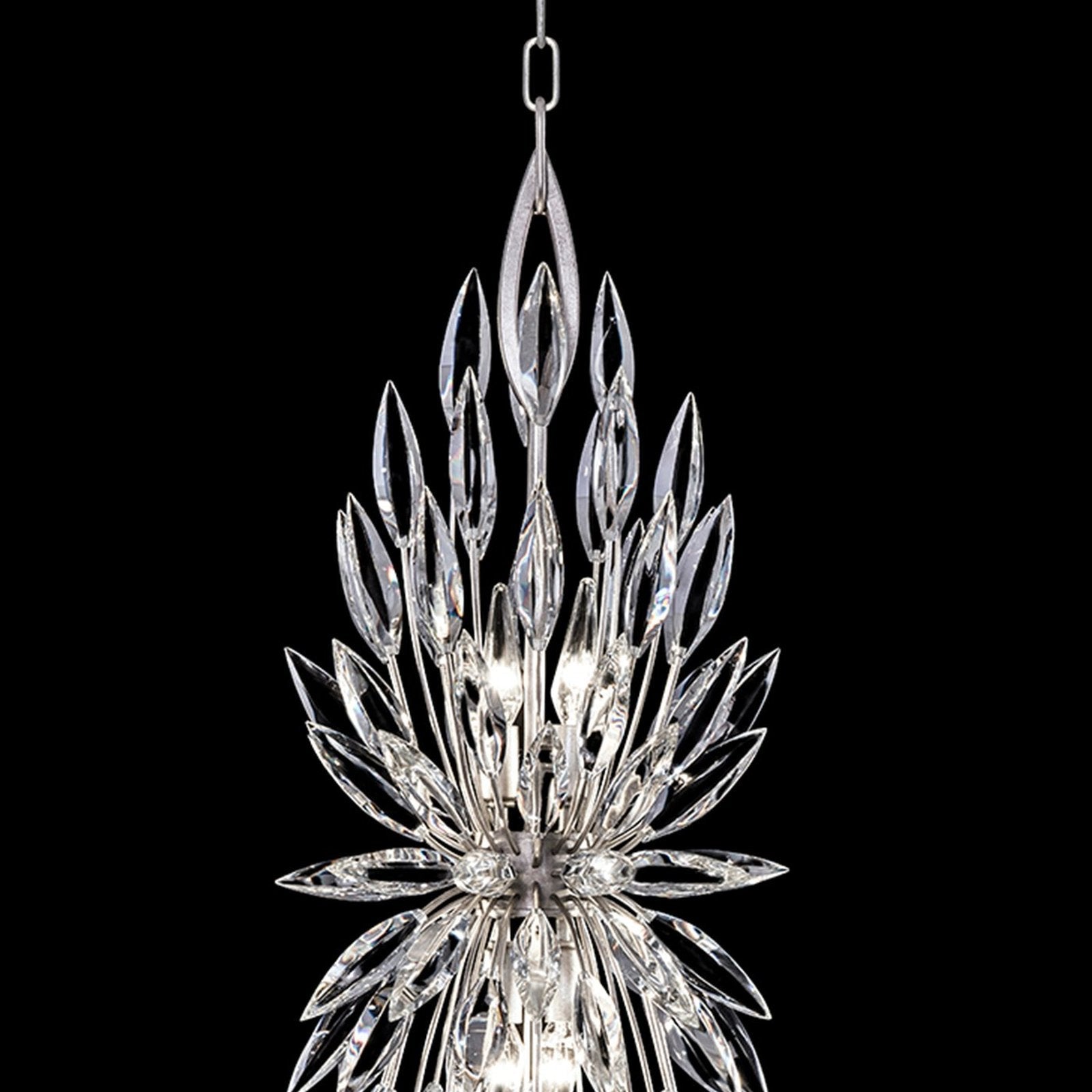 13-Inch Crystal Lily Bud Pendant Light