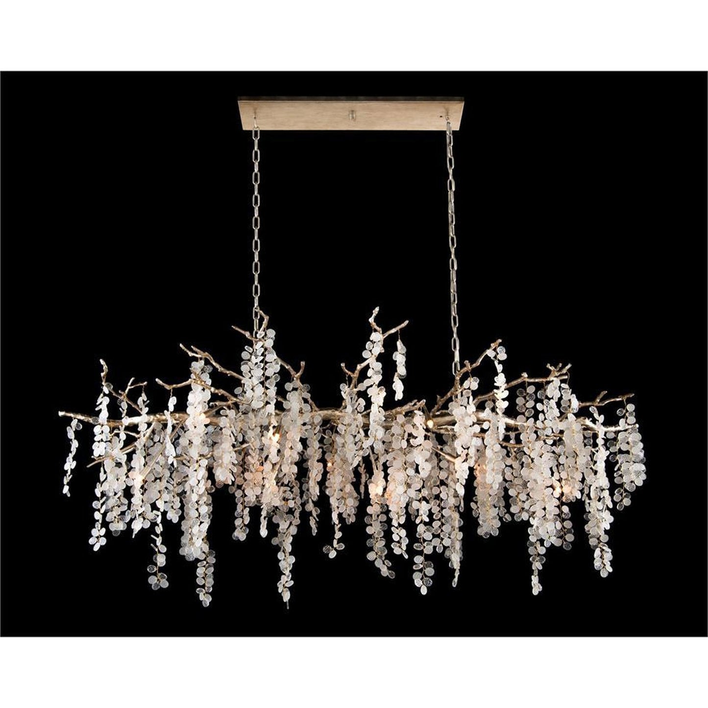 15-Light Frosted Crystal Cluster Chandelier / Default Title