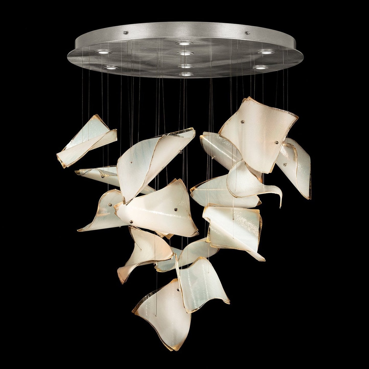 15-Page Fused Glass Round Pendant Light