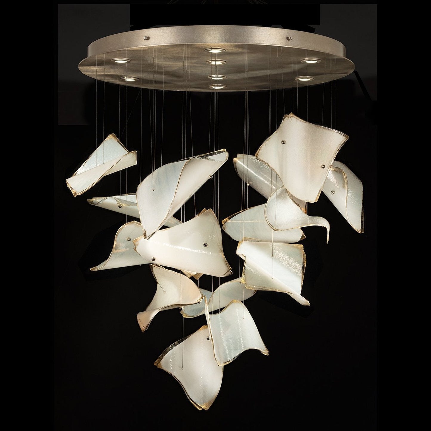 15-Page Fused Glass Round Pendant Light
