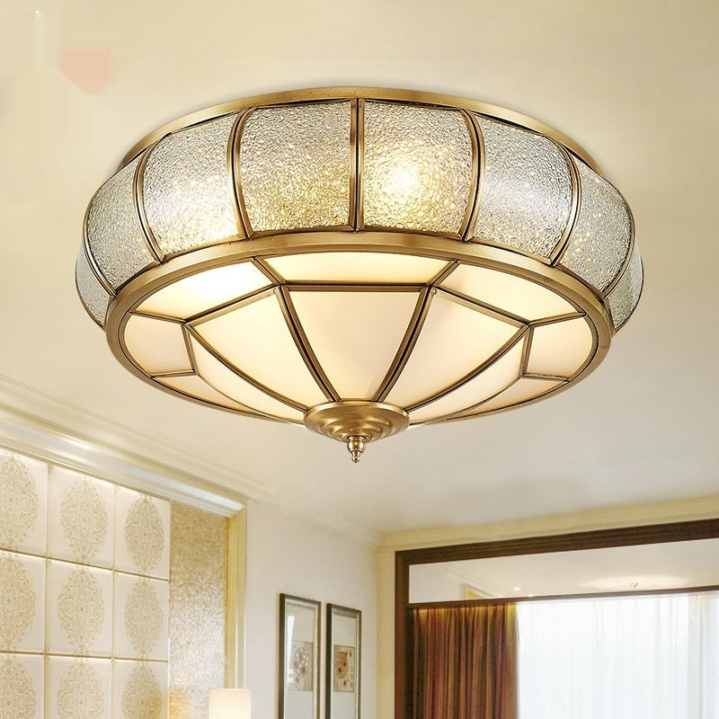 3- or 4-Light Copper Ceiling Light / Tri color light source / X017M4 Head Diameter 45cm