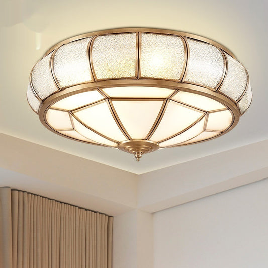 3- or 4-Light Copper Ceiling Light / Tri color light source / X017S3 Head Diameter 35cm