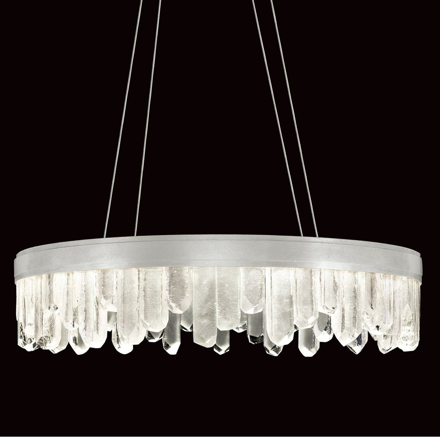 30.5-Inch Reversible LED Glass Pendant Light