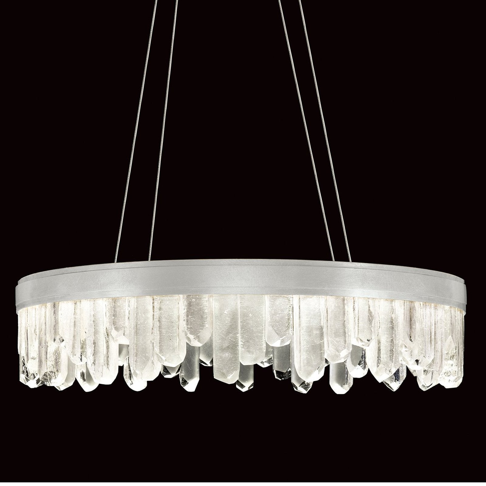 30.5-Inch Reversible LED Glass Pendant Light
