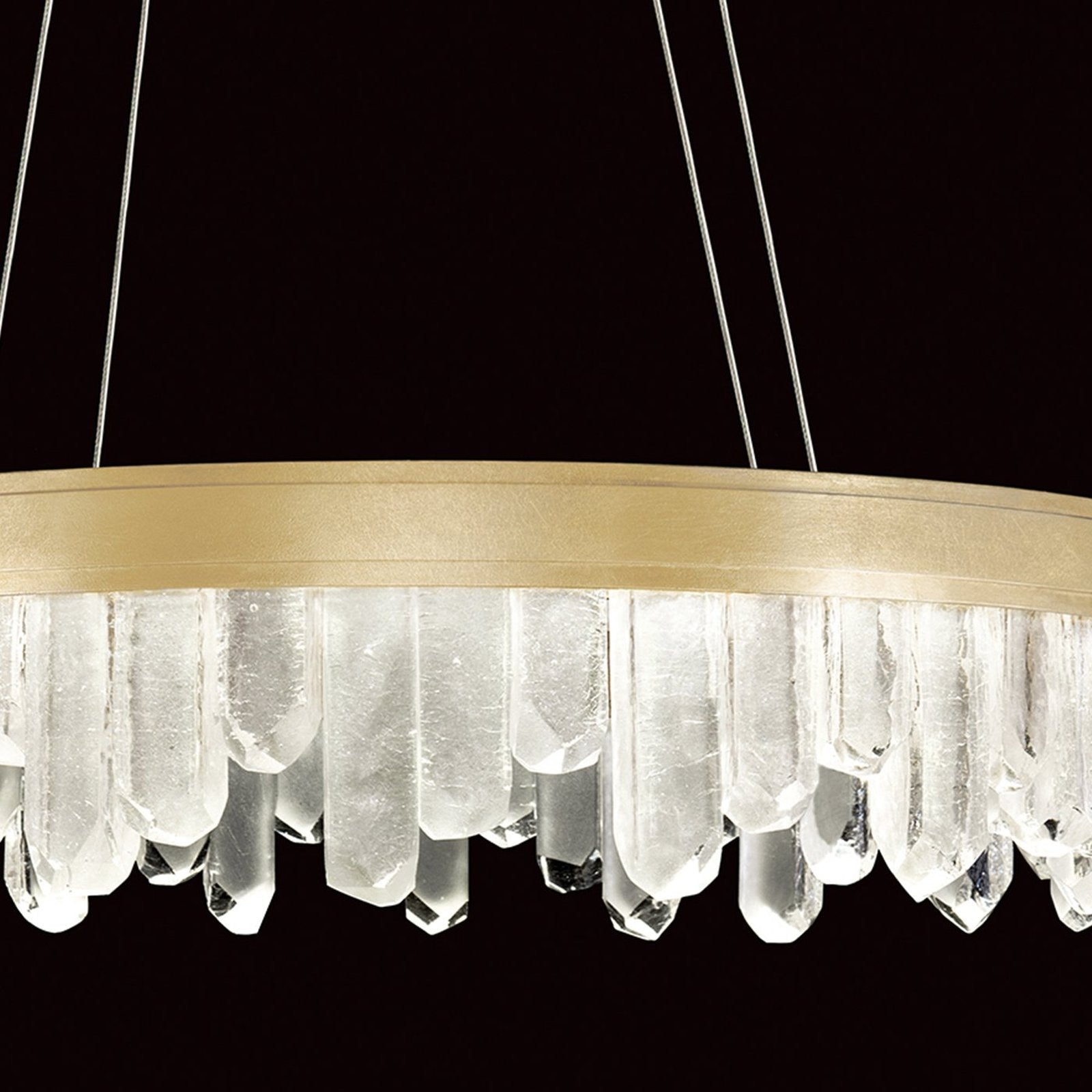 30.5-Inch Reversible LED Glass Pendant Light