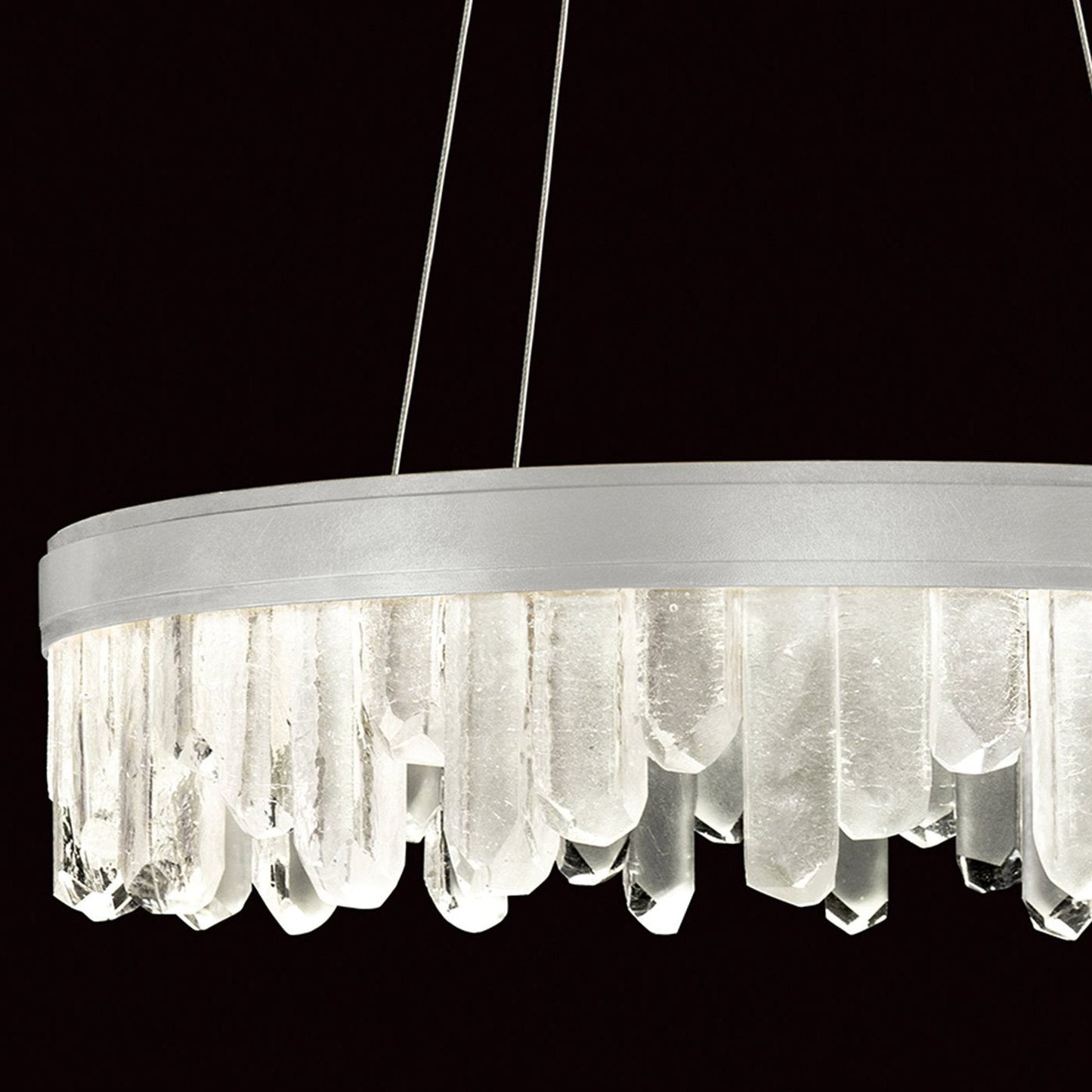 30.5-Inch Reversible LED Glass Pendant Light