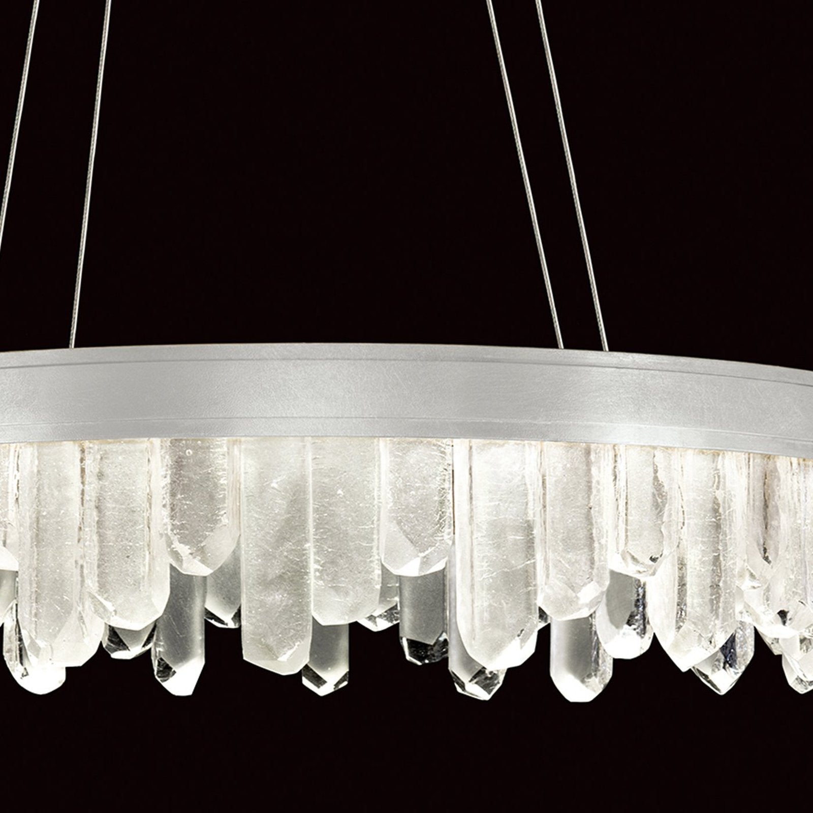 30.5-Inch Reversible LED Glass Pendant Light