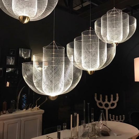 450mm Nordic Alloy Mesh Chandelier / Golden Diameter 450mm