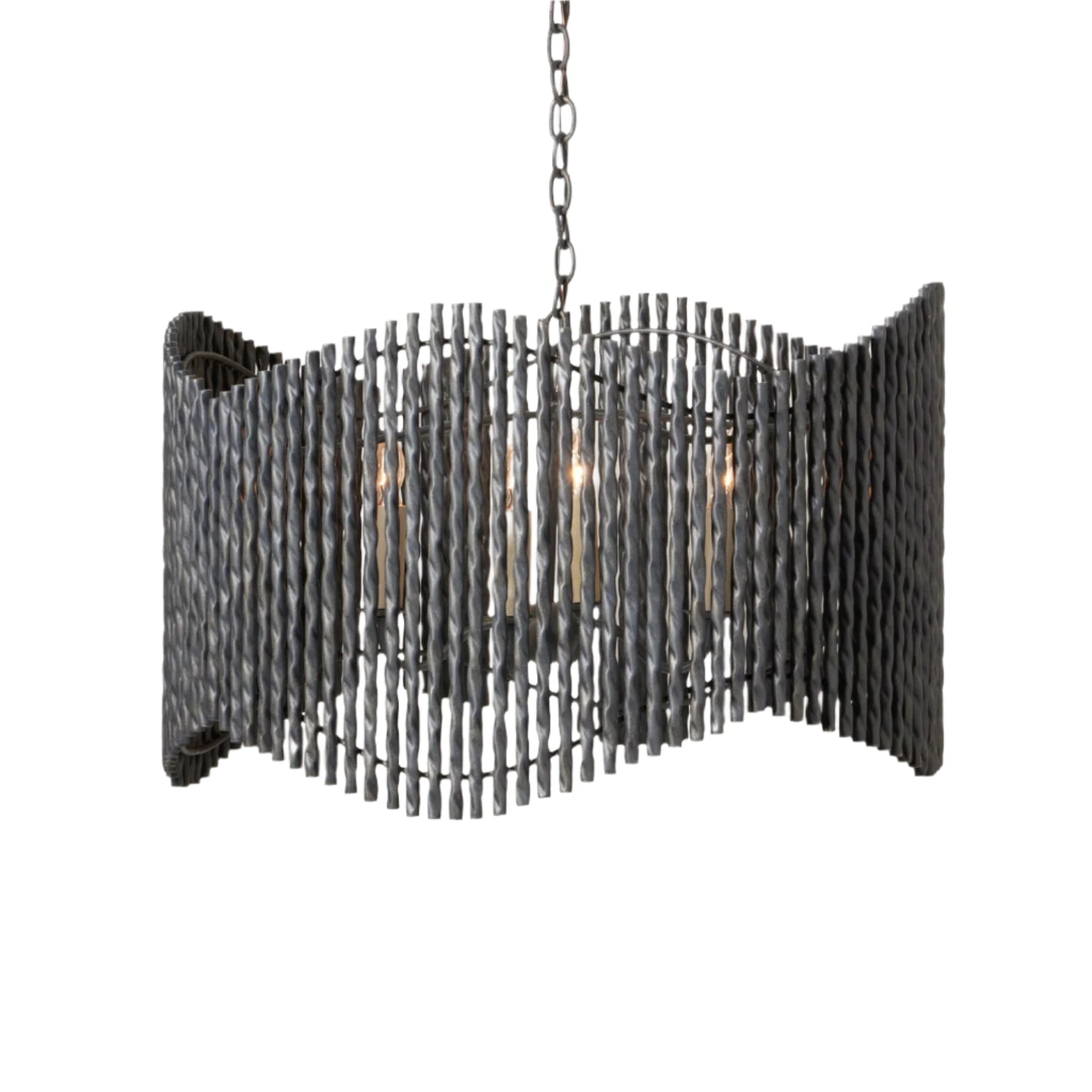 Adjustable Bronze or White Chandelier