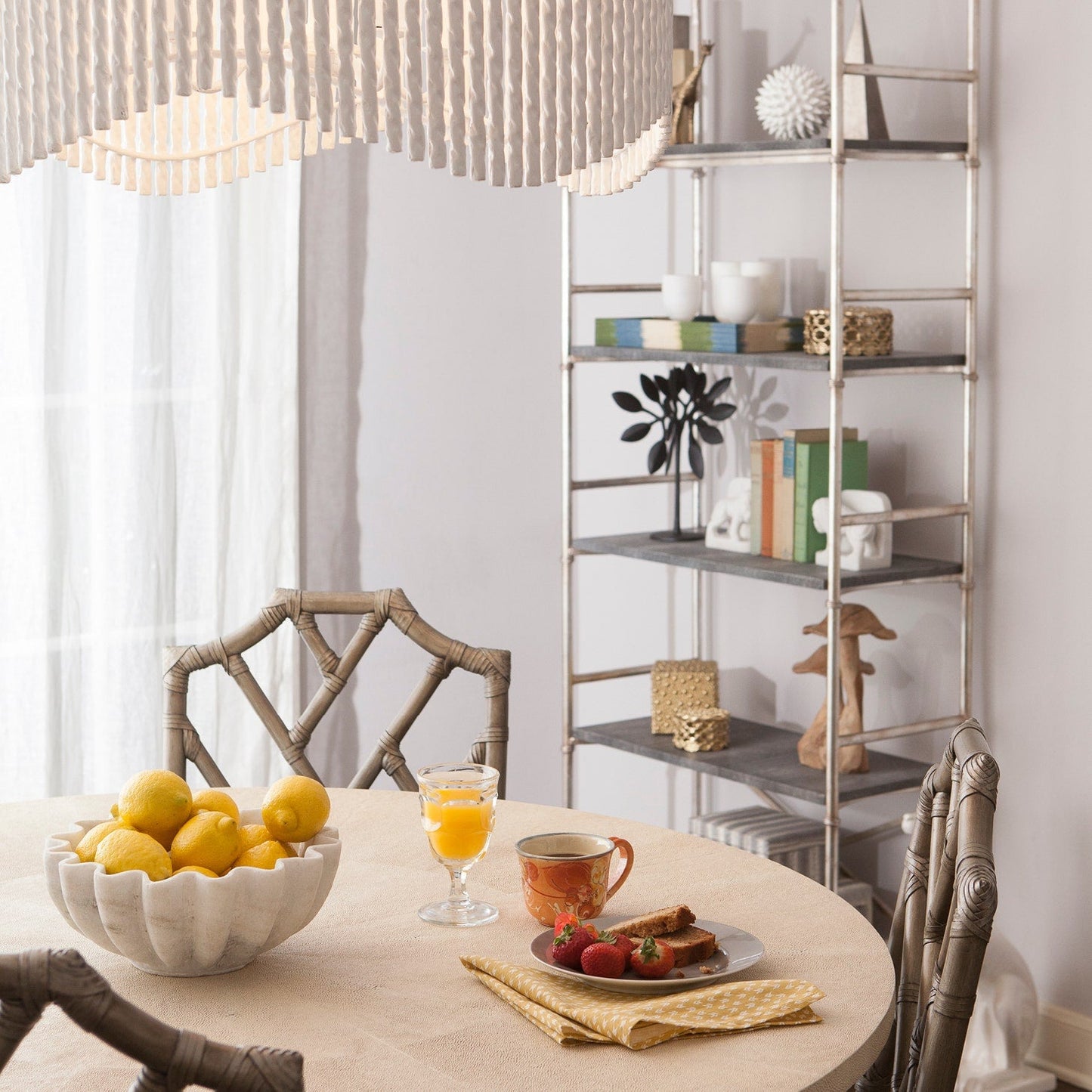 Adjustable Bronze or White Chandelier
