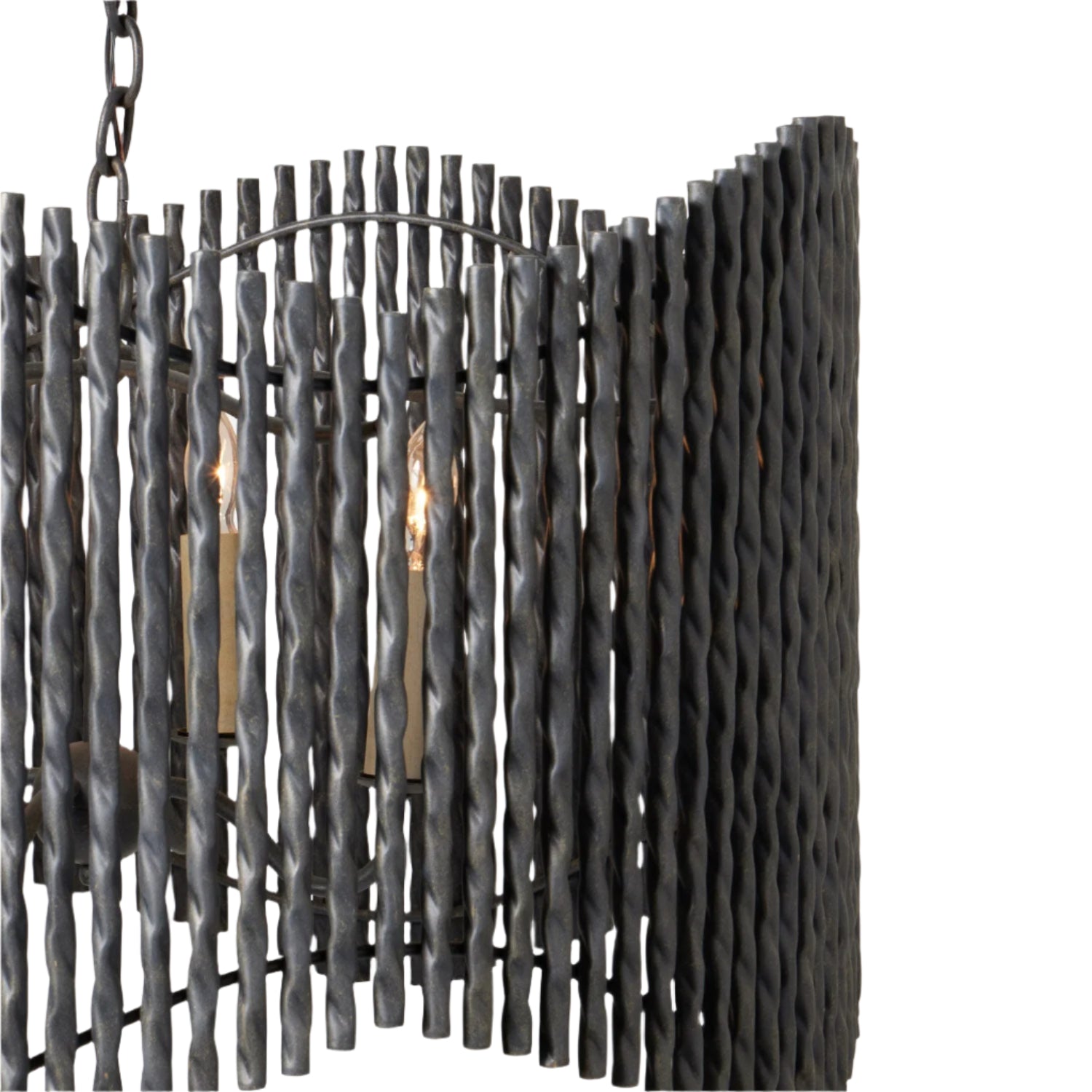 Adjustable Bronze or White Chandelier