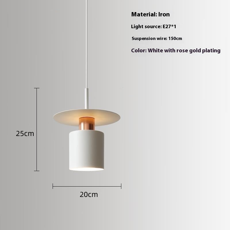 Minimalist 20–35cm Pendant Light / Warm Light / Black 20CM