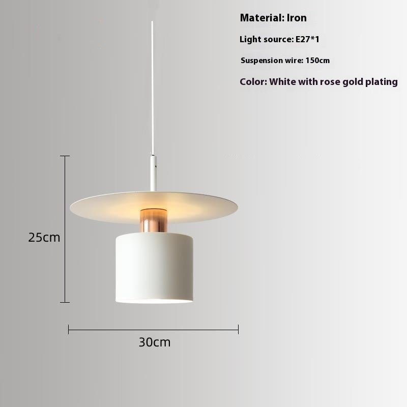 Minimalist 20–35cm Pendant Light / White Light / White 35cm