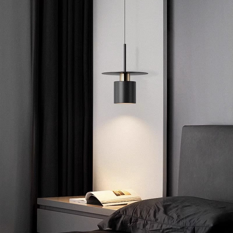 Minimalist 20–35cm Pendant Light / White Light / Black 30CM