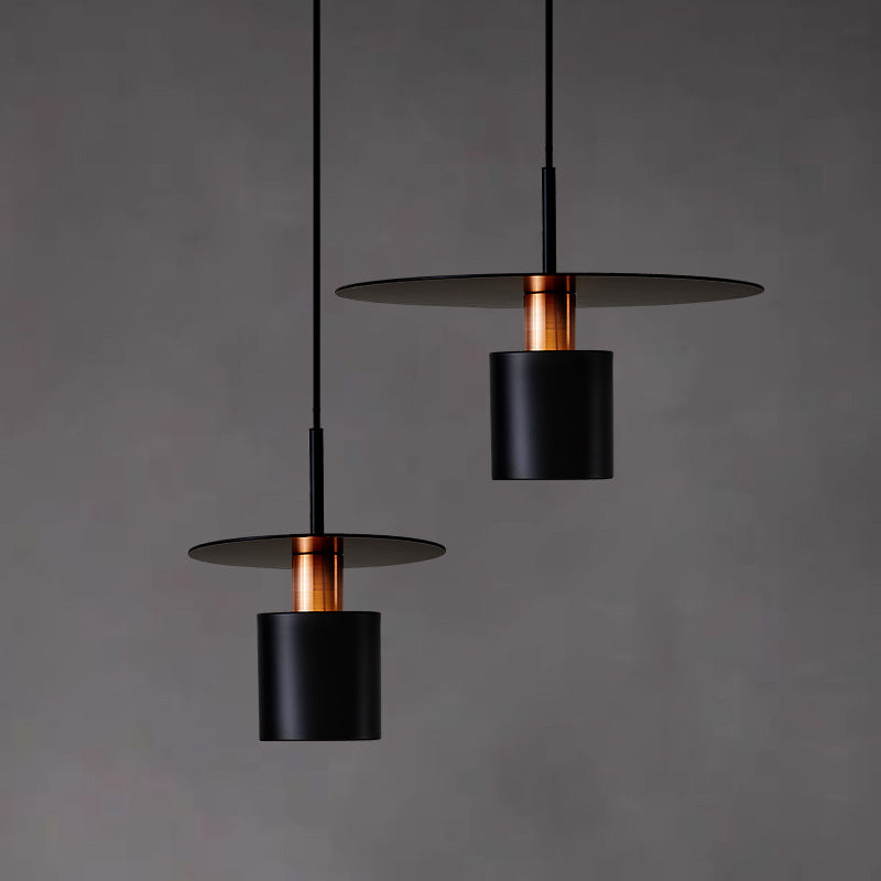 Minimalist 20–35cm Pendant Light / Warm Light / Black 30CM