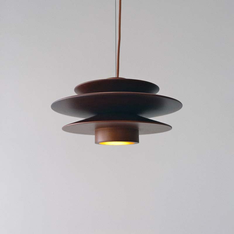 Nordic Wood Ceiling Light in Walnut or Natural / Walnut Colors / Warm light