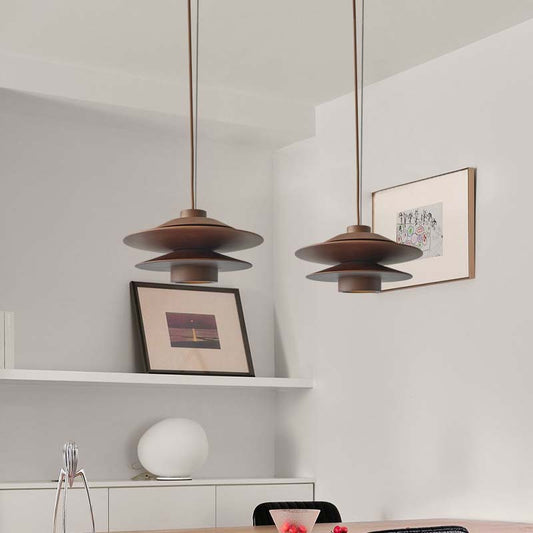 Nordic Wood Ceiling Light in Walnut or Natural / Walnut Colors / Three colors