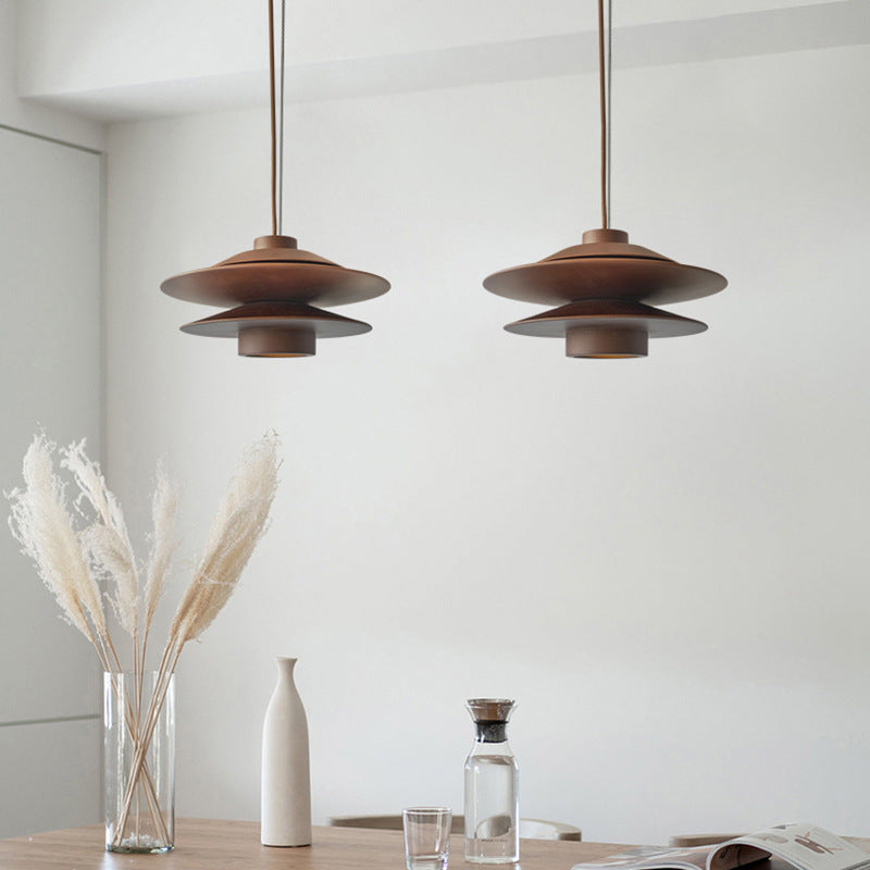 Nordic Wood Ceiling Light in Walnut or Natural / Wood Color / Three colors