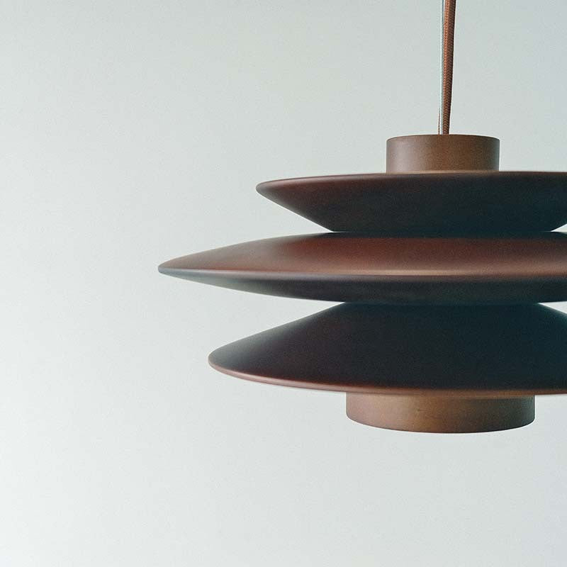Nordic Wood Ceiling Light in Walnut or Natural